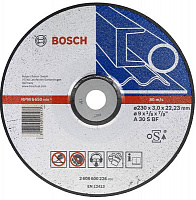 2608600226 Круг отрезной Bosch 230х3х22,2 мм по металлу, изогнутый