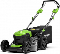 GD40LM46SP Greenworks Газонокосилка аккум.40В,шир.46см,выс.25-80мм(без аккум и ЗУ)