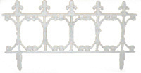 Заборчик декоративный Listok WG3116 пластиковый, выс. 25 см, шир. 63 см, белый, 24/48