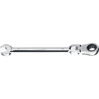 27101-10 Ключ гаечный комбинированный ЗУБР трещоточный шарнирный 10мм