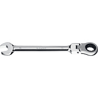 27101-17 Ключ гаечный комбинированный ЗУБР трещоточный шарнирный 17мм