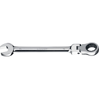 27101-19 Ключ гаечный комбинированный ЗУБР трещоточный шарнирный 19мм
