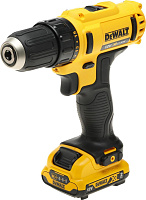 DCD710D2-QW DeWalt Шуруповерт аккумуляторный 12 В, БЗП-1.5 - 10 мм, 2х2 Ач Li-lon ЗУ 1,1кг